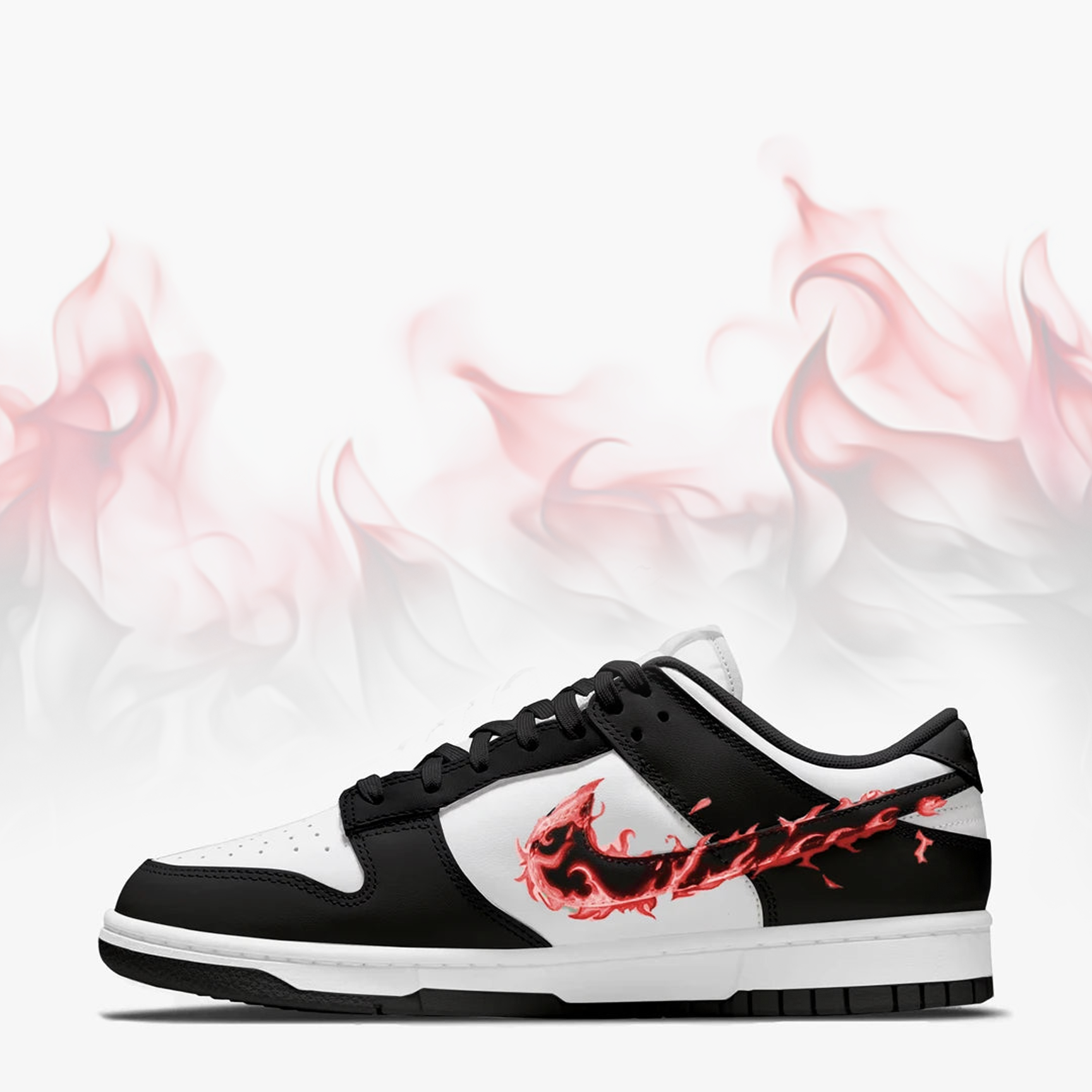 Red Flame Dunk Sneaker